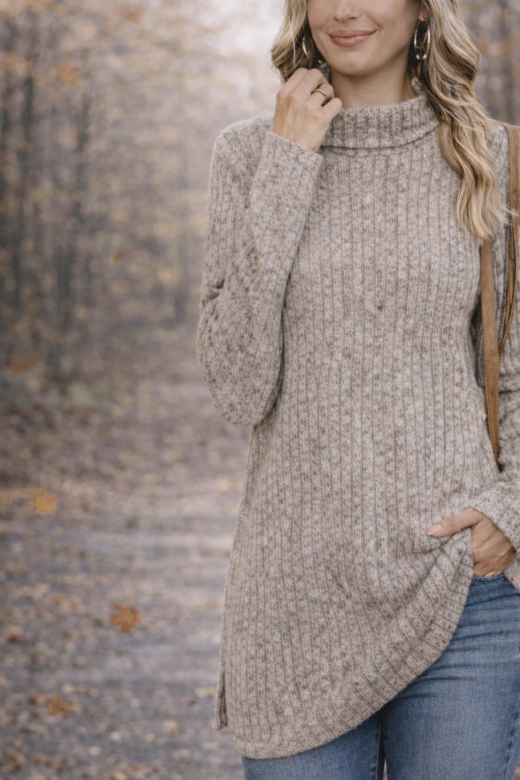 Cozy Striped Turtleneck Sweater