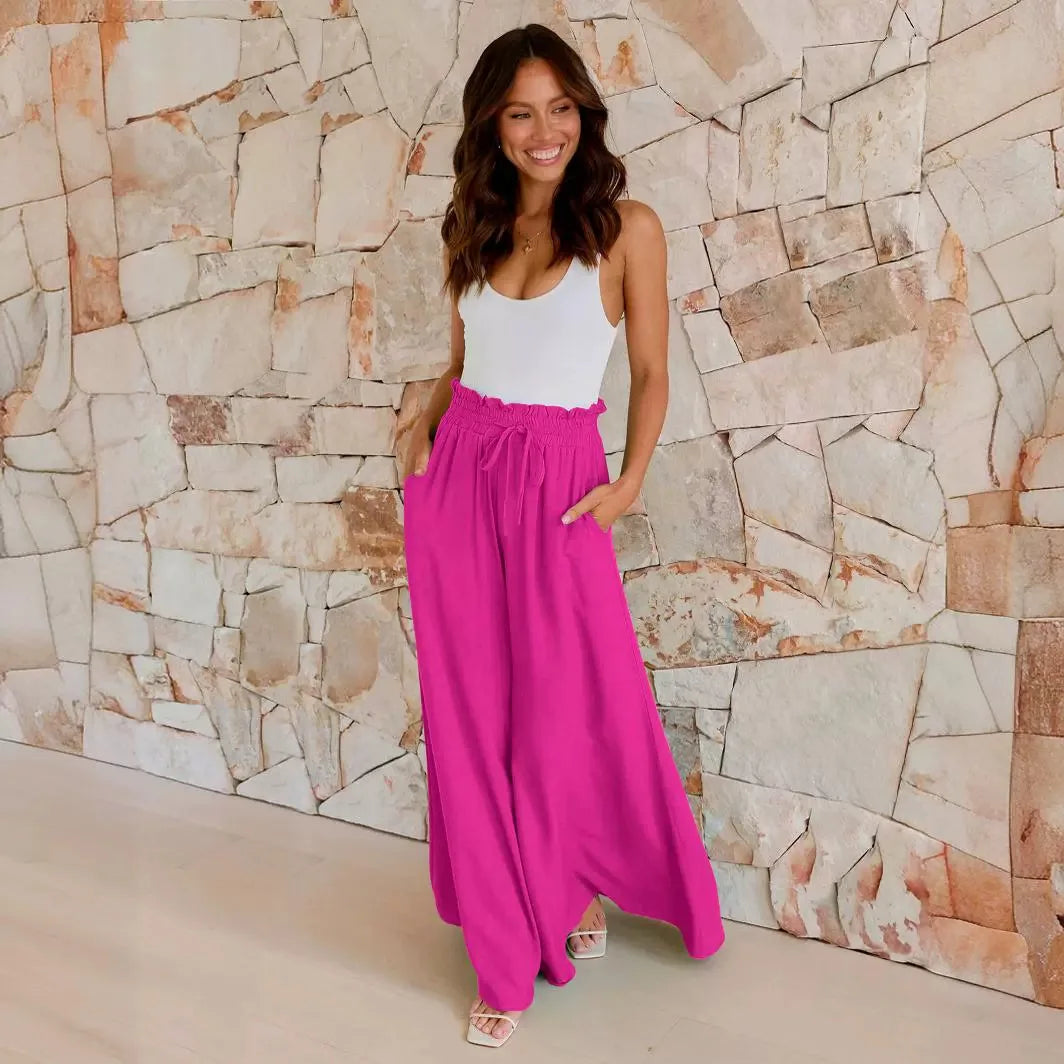 Coastal Ease – Wide-Leg Lounge Pants