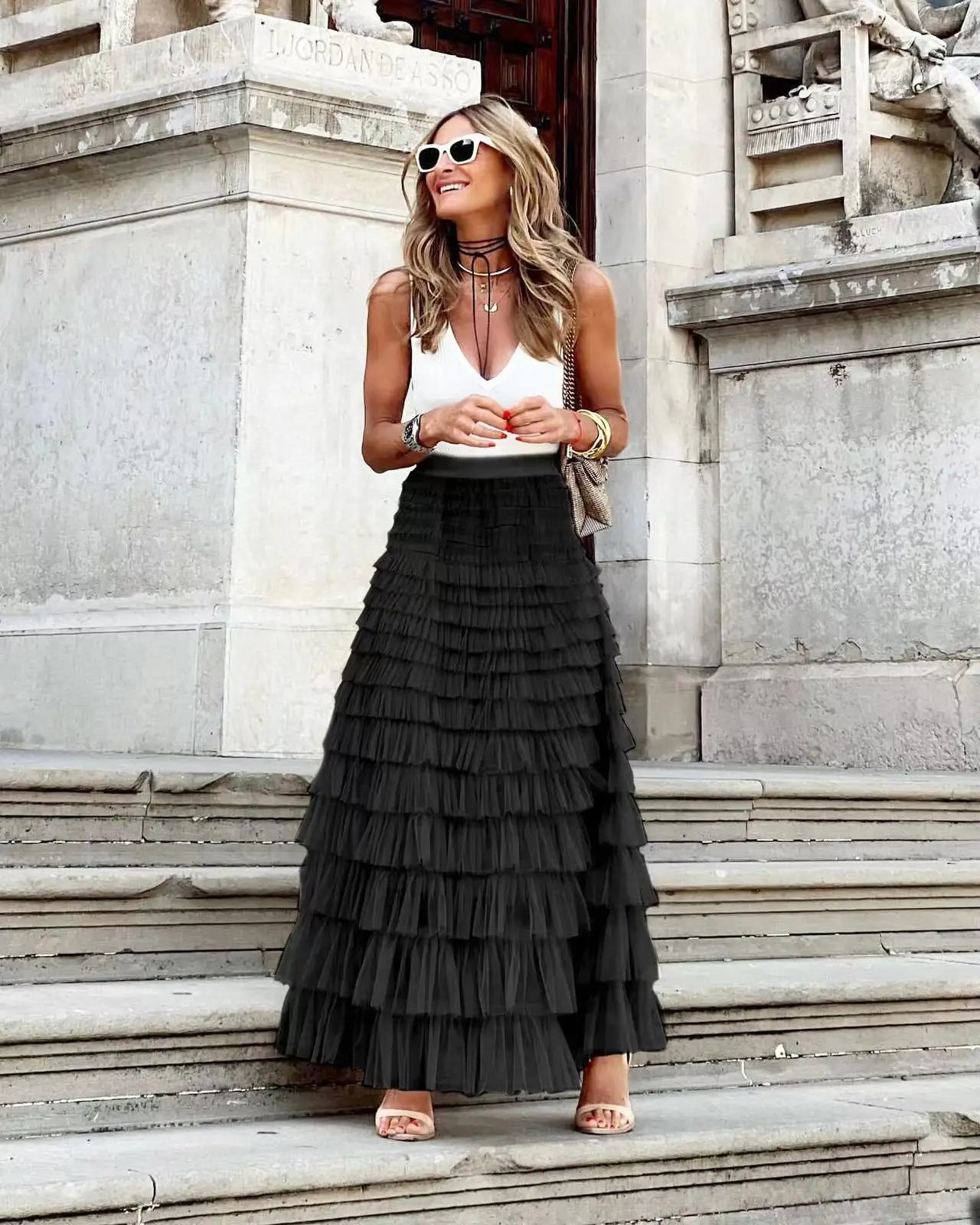 Vienna Tulle Maxi Skirt