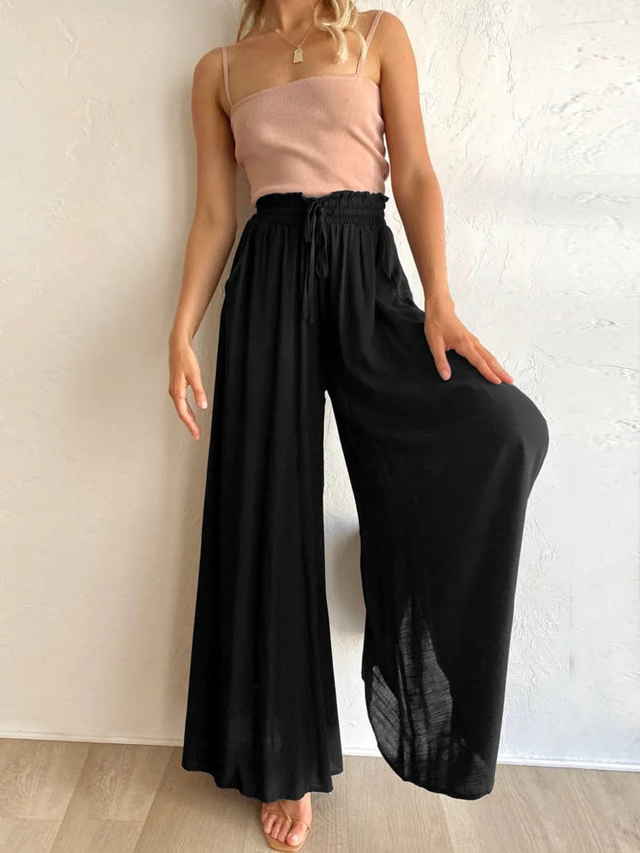 Coastal Ease – Wide-Leg Lounge Pants