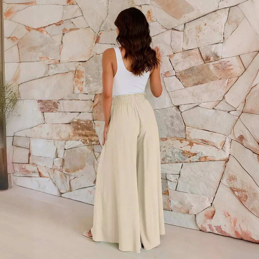 Coastal Ease – Wide-Leg Lounge Pants