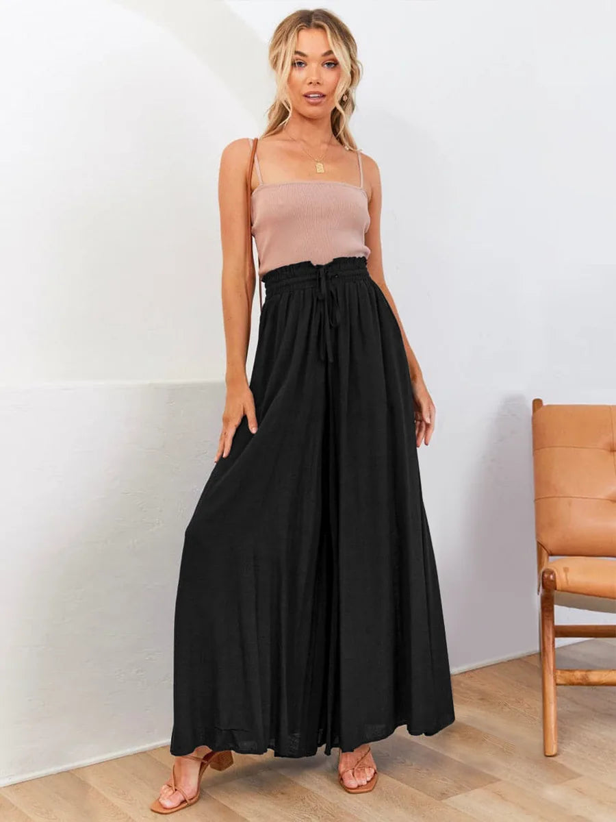 Coastal Ease – Wide-Leg Lounge Pants