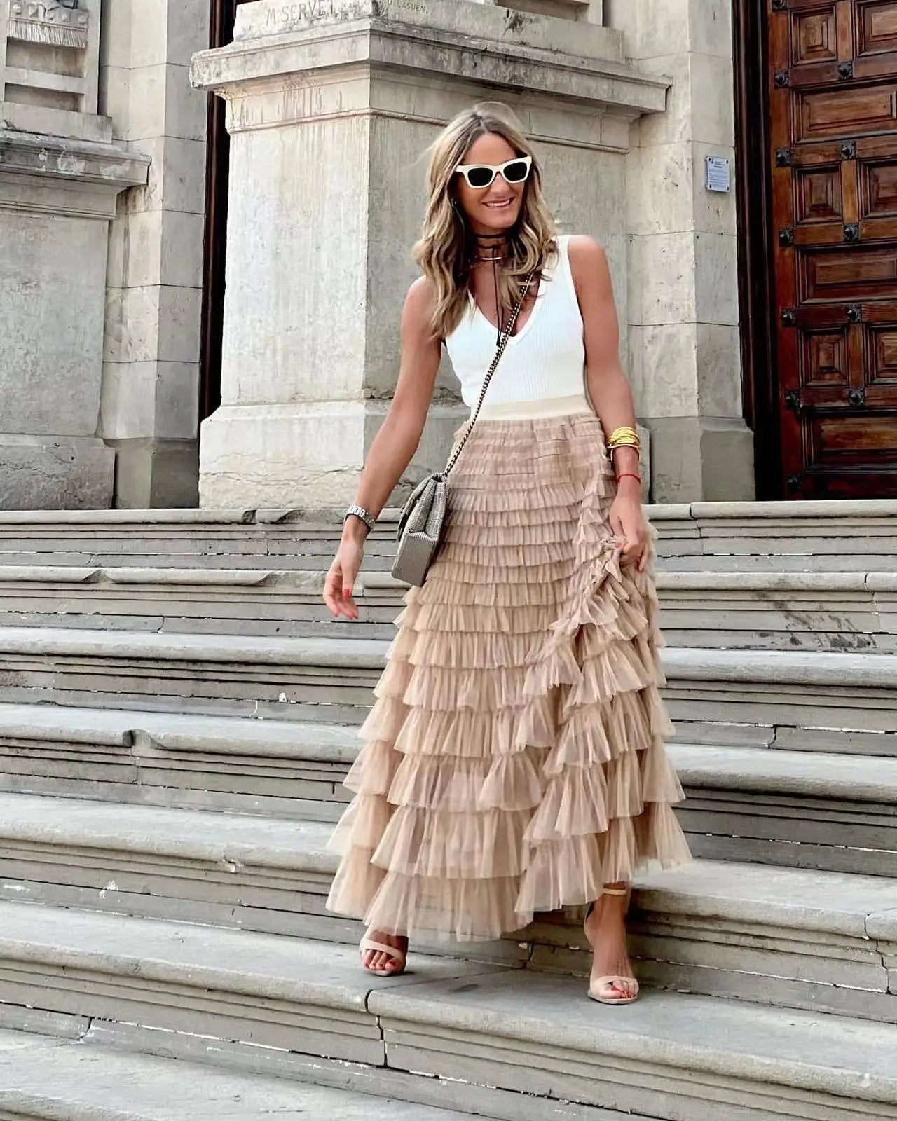 Vienna Tulle Maxi Skirt