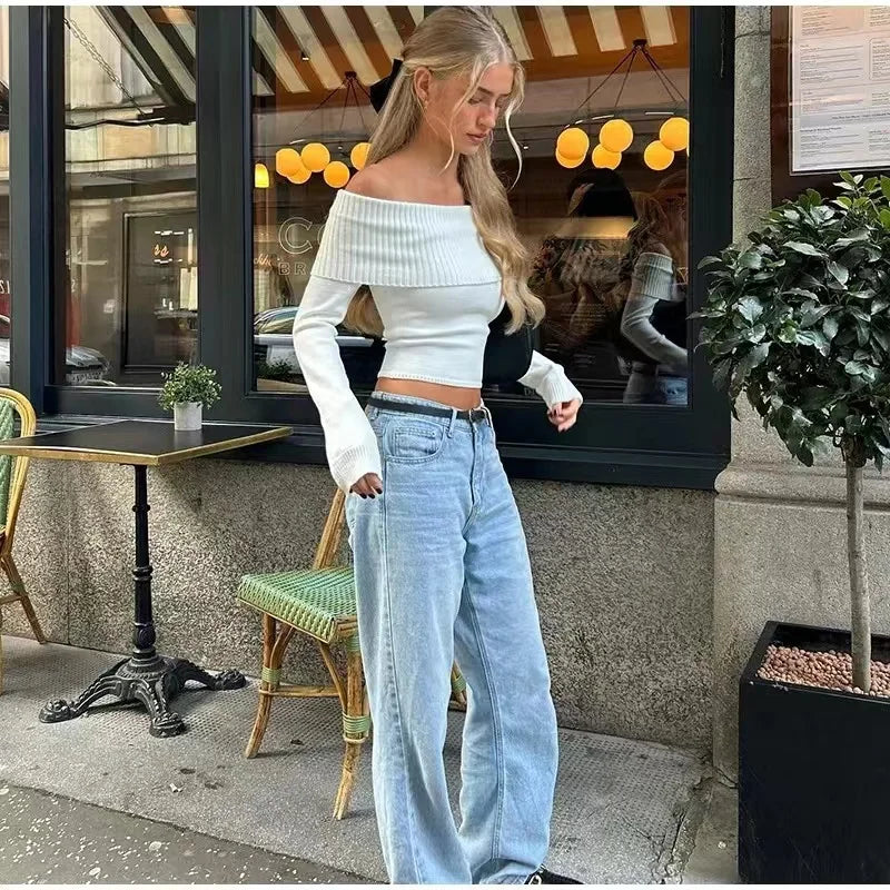 Aurora Off-Shoulder Knit Sweater