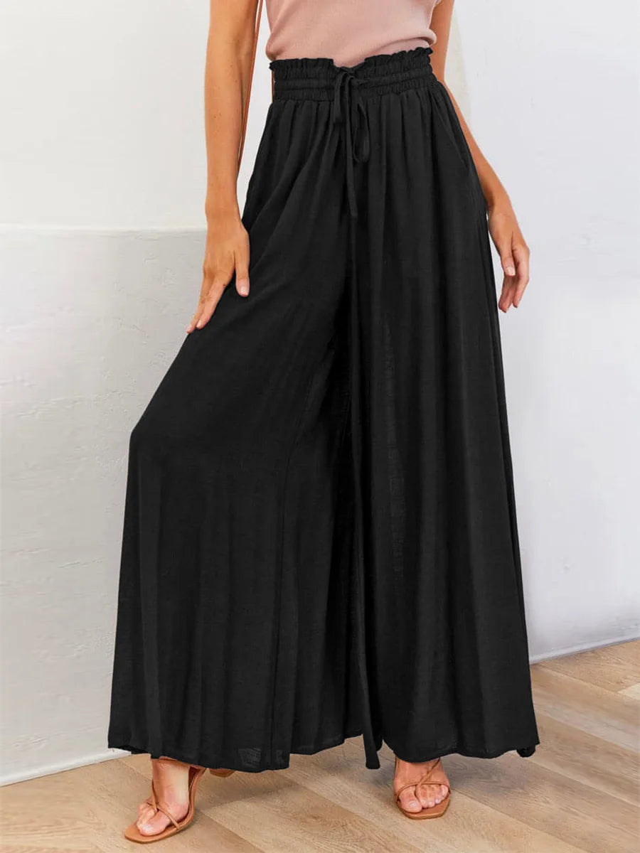 Coastal Ease – Wide-Leg Lounge Pants